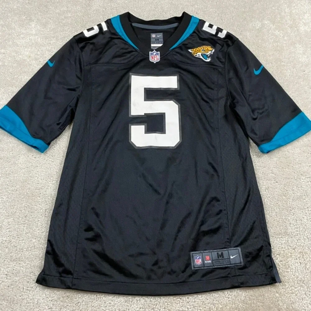 Nike Jacksonville Jaguars Blake Bortles 5 NFL Jersey Black Mens Medium
